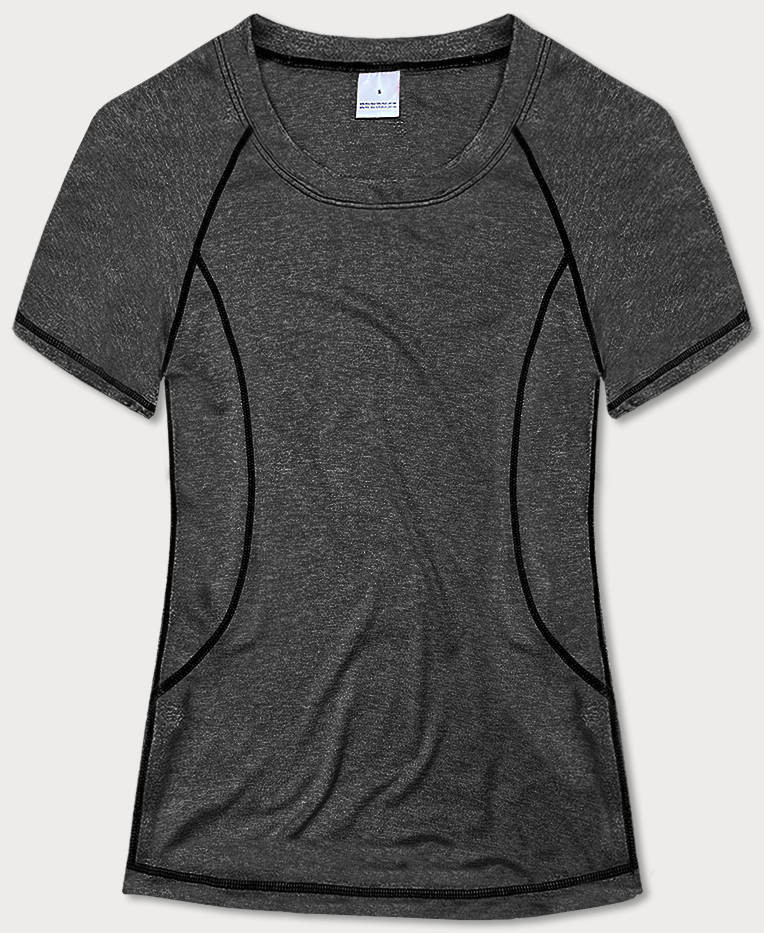 Dámské sportovní tričko T-shirt v grafitové barvě (A-2158) odcienie szarości S (36)