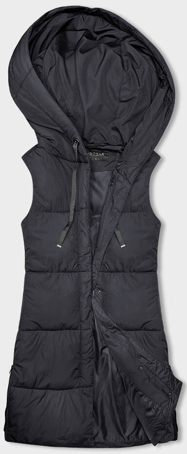 Vypasovaná dámská vesta v grafitové barvě (16M9093-105) odcienie szarości XL (42)