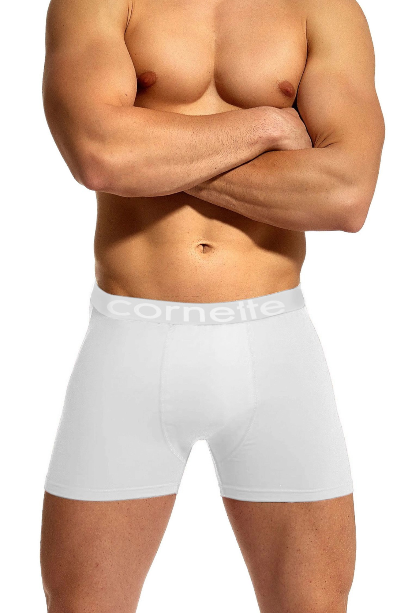 Pánské boxerky 508/01 High emotion white - CORNETTE Bílá L