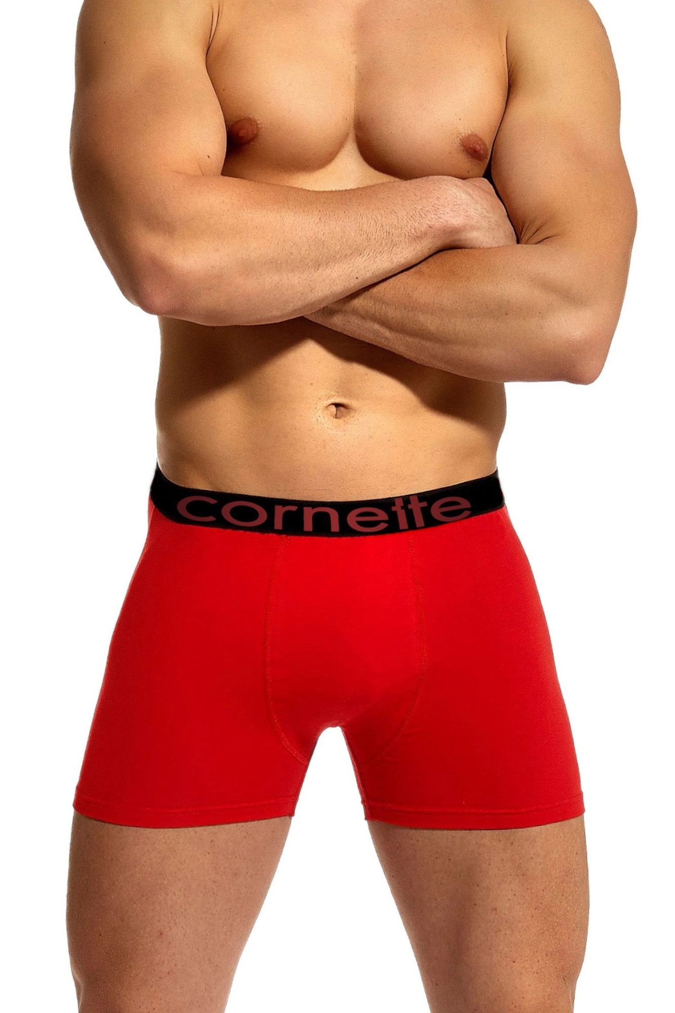 Pánské boxerky 508/01 High emotion red - CORNETTE Červená S