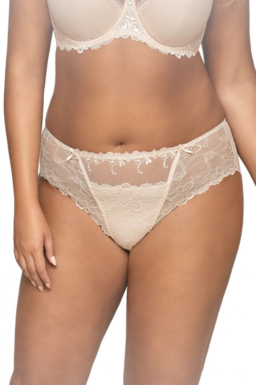 Dámské kalhotky 1030 Novato beige plus - AVA Béžová 3XL