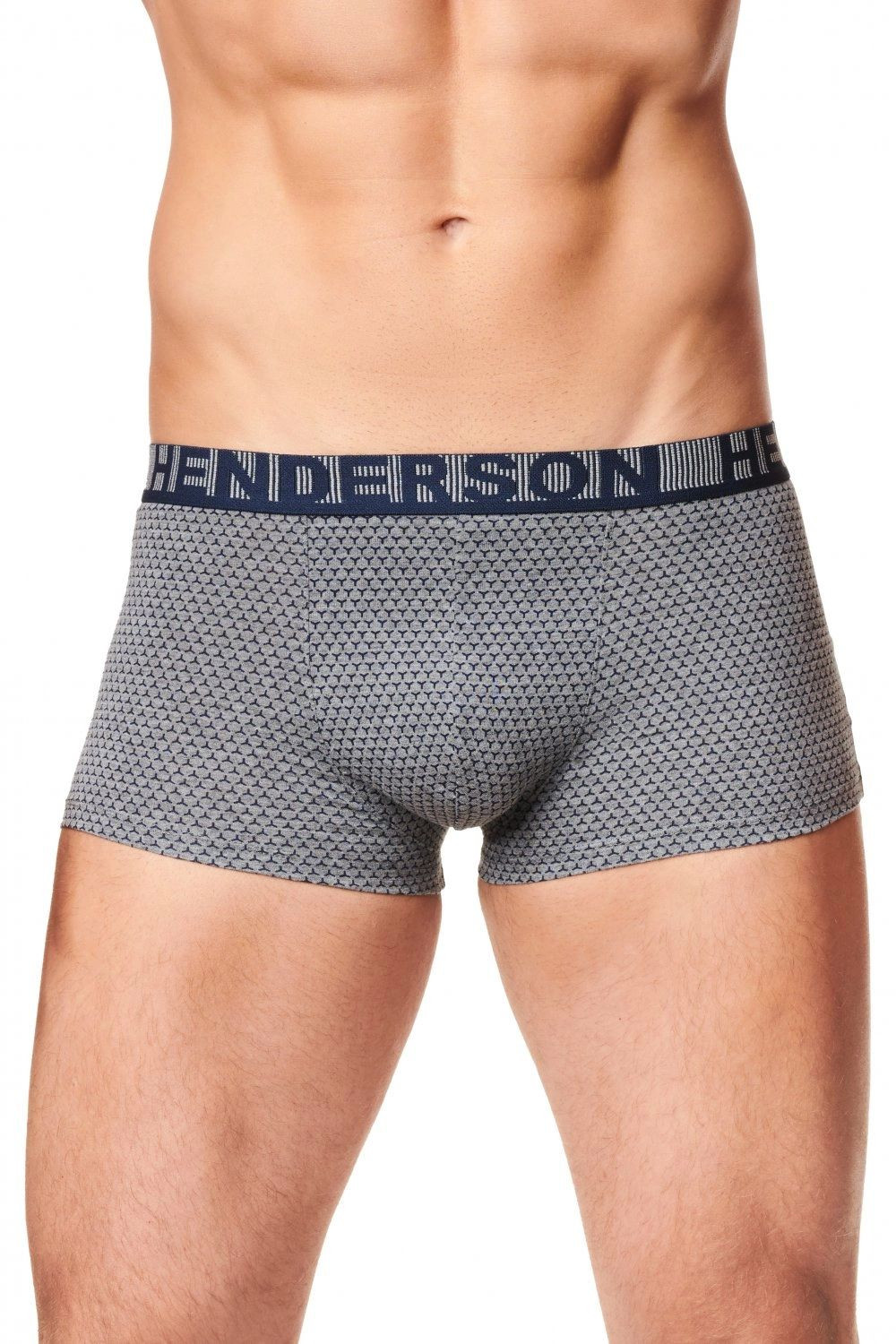 Pánské boxerky 39332 Maze grey - HENDERSON šedá XXL