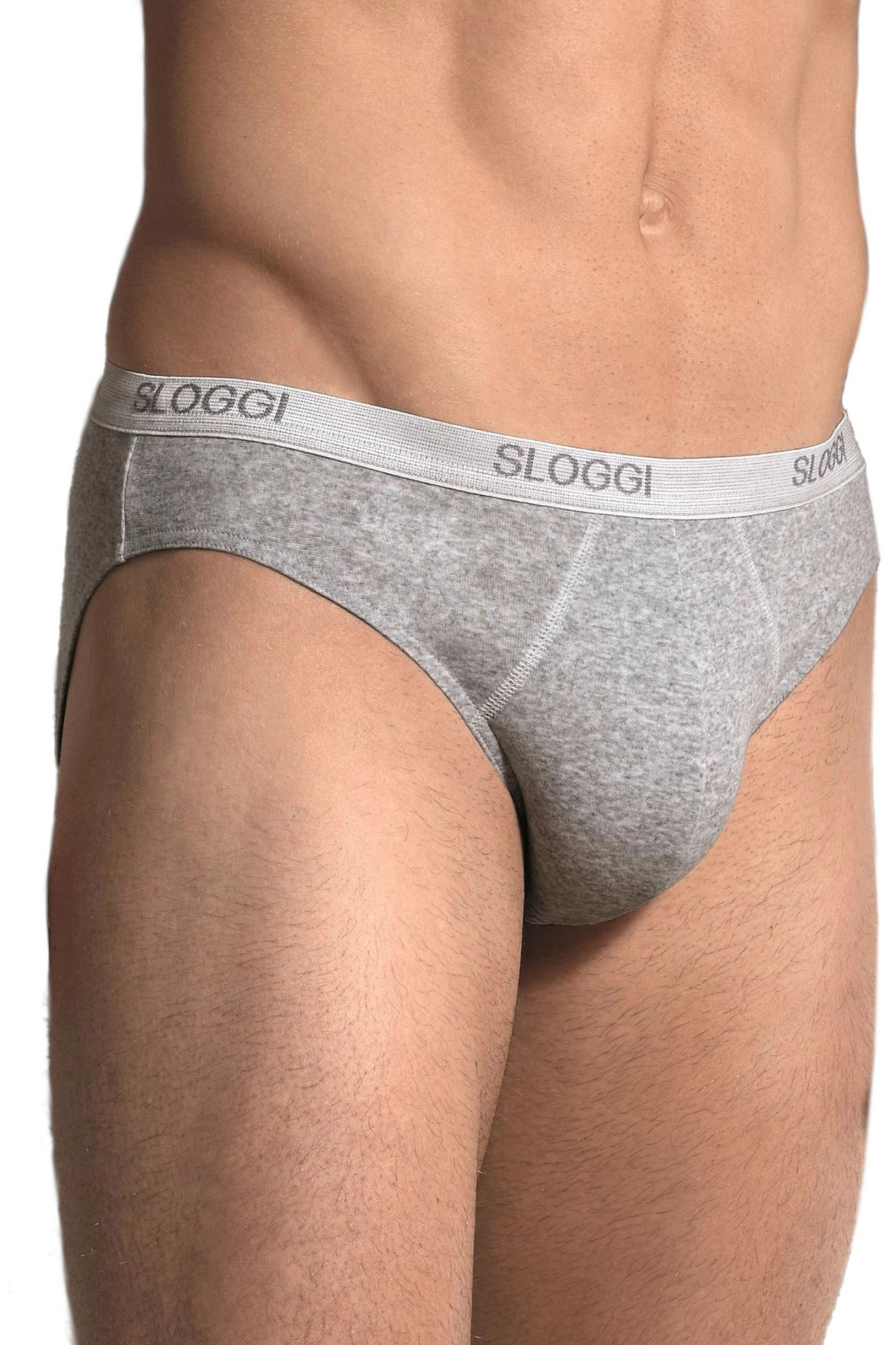 Pánské slipy Basic mini grey - Sloggi šedá M