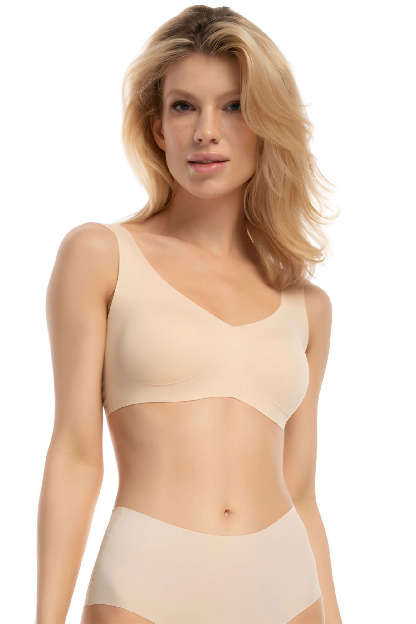 Fitness top Infinity beige - JULIMEX Béžová M