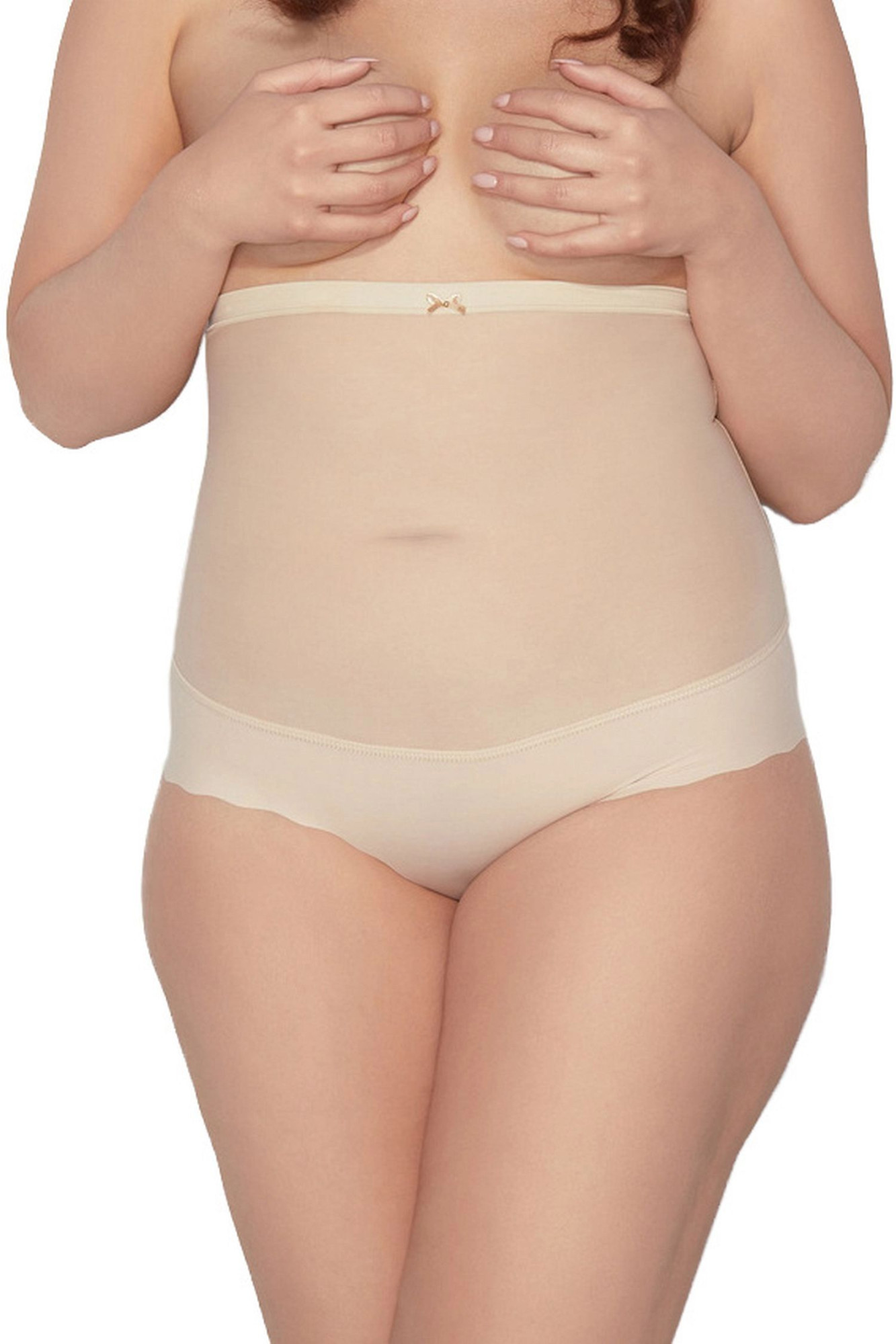 Dámská stahovací tanga Glam string beige - MITEX Béžová XXL