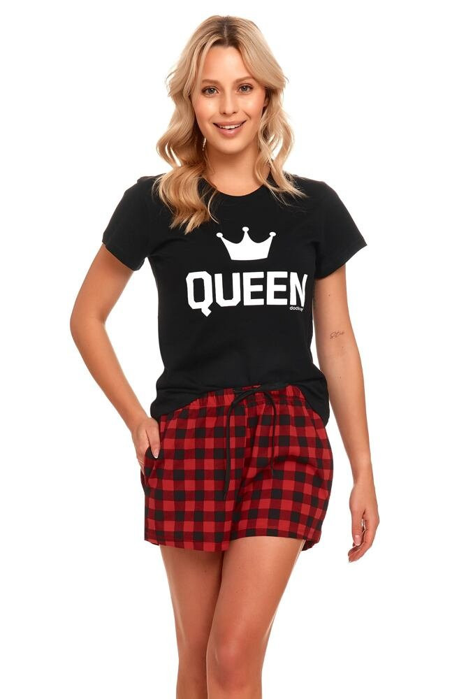 Dámské pyžamo Queen II černé černá XL