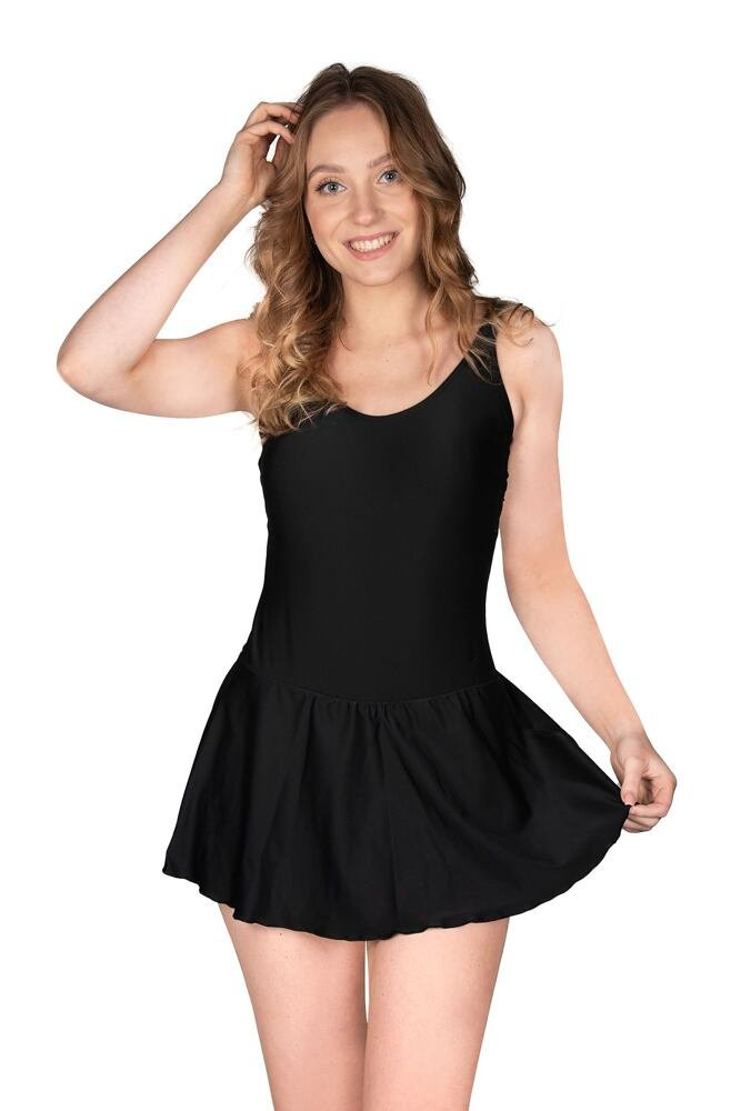 Plavky šaty Korfu černé černá 4XL