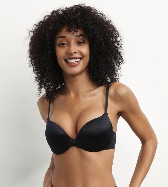 Dámská push up podprsenka DIM COMFORT PUSH UP BRA - DIM - černá 80 B