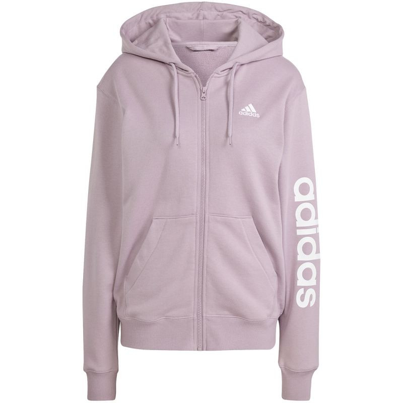 Mikina adidas Essentials Linear Full-Zip French Terry Hoodie W IS2073 2XL