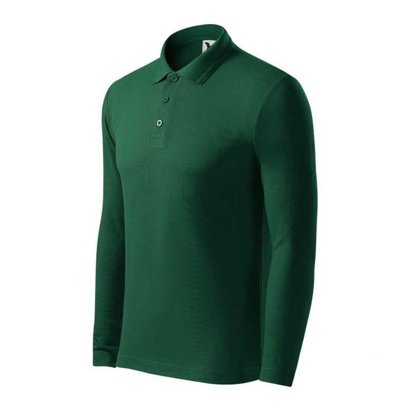 Malfini Pique Polo LS M MLI-221D3 tmavě zelená polokošile 3XL