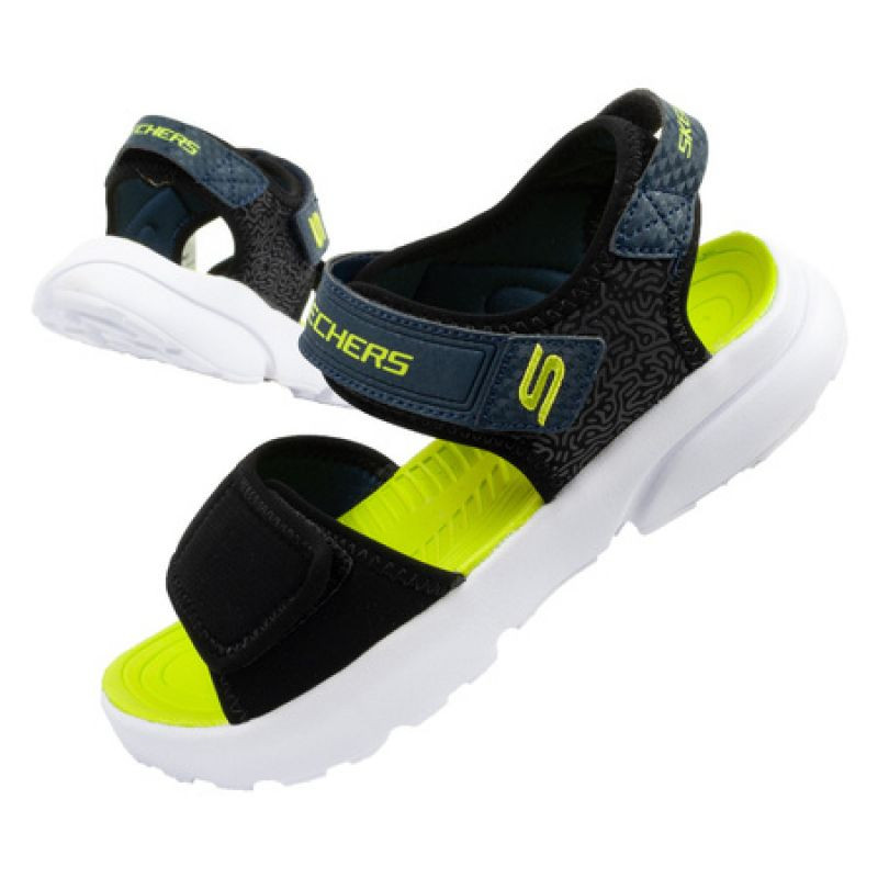 Sandály Skechers Jr 406512L/BKLM 35