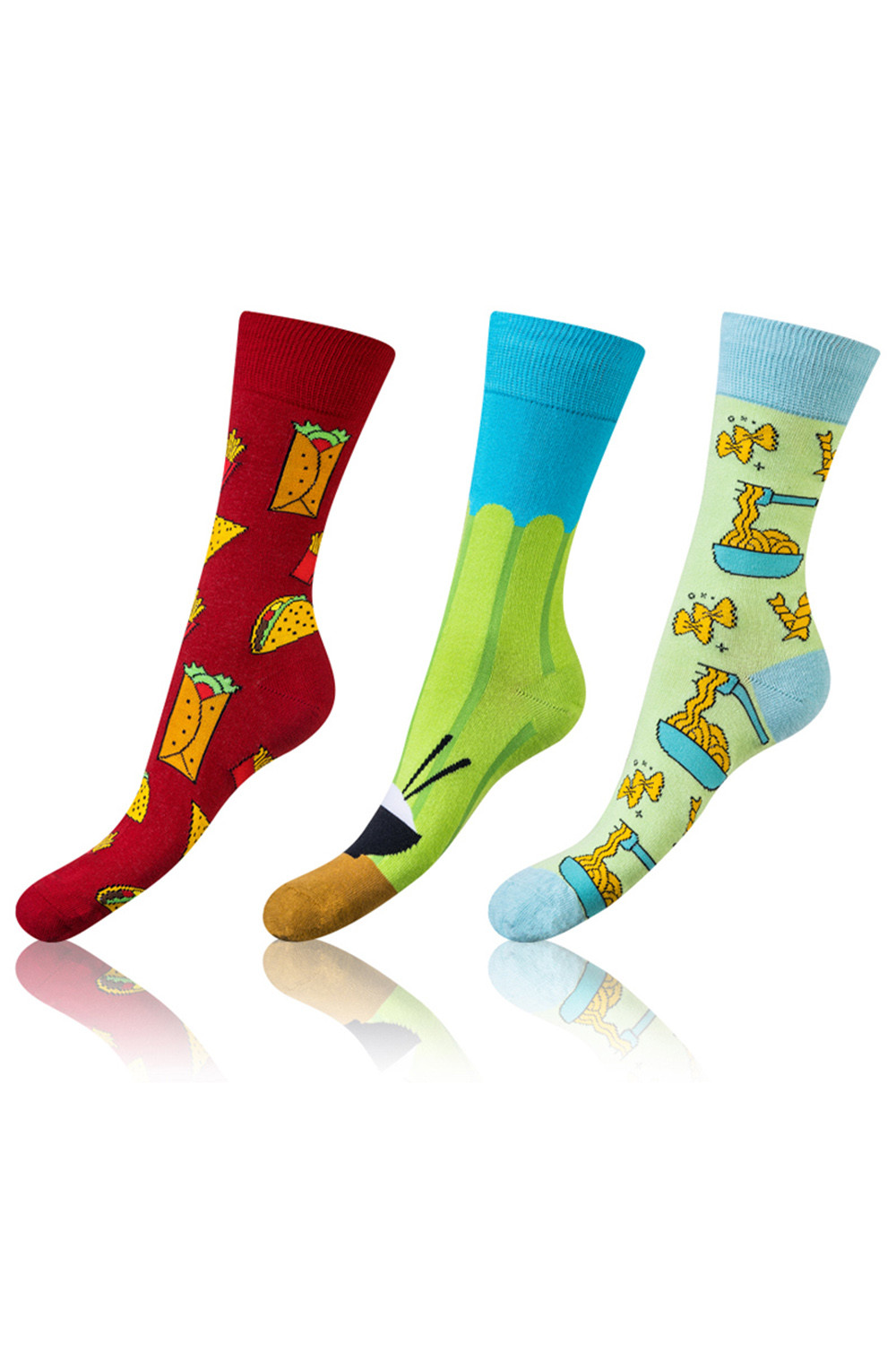 Bellinda Crazy Socks BE491004-305 3-pack kolor:food 43-46