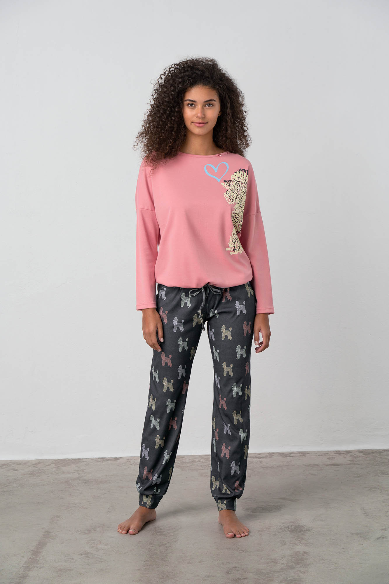 Vamp - Dvoudílné dámské pyžamo - Cassidy 17432 - Vamp pink glow XL
