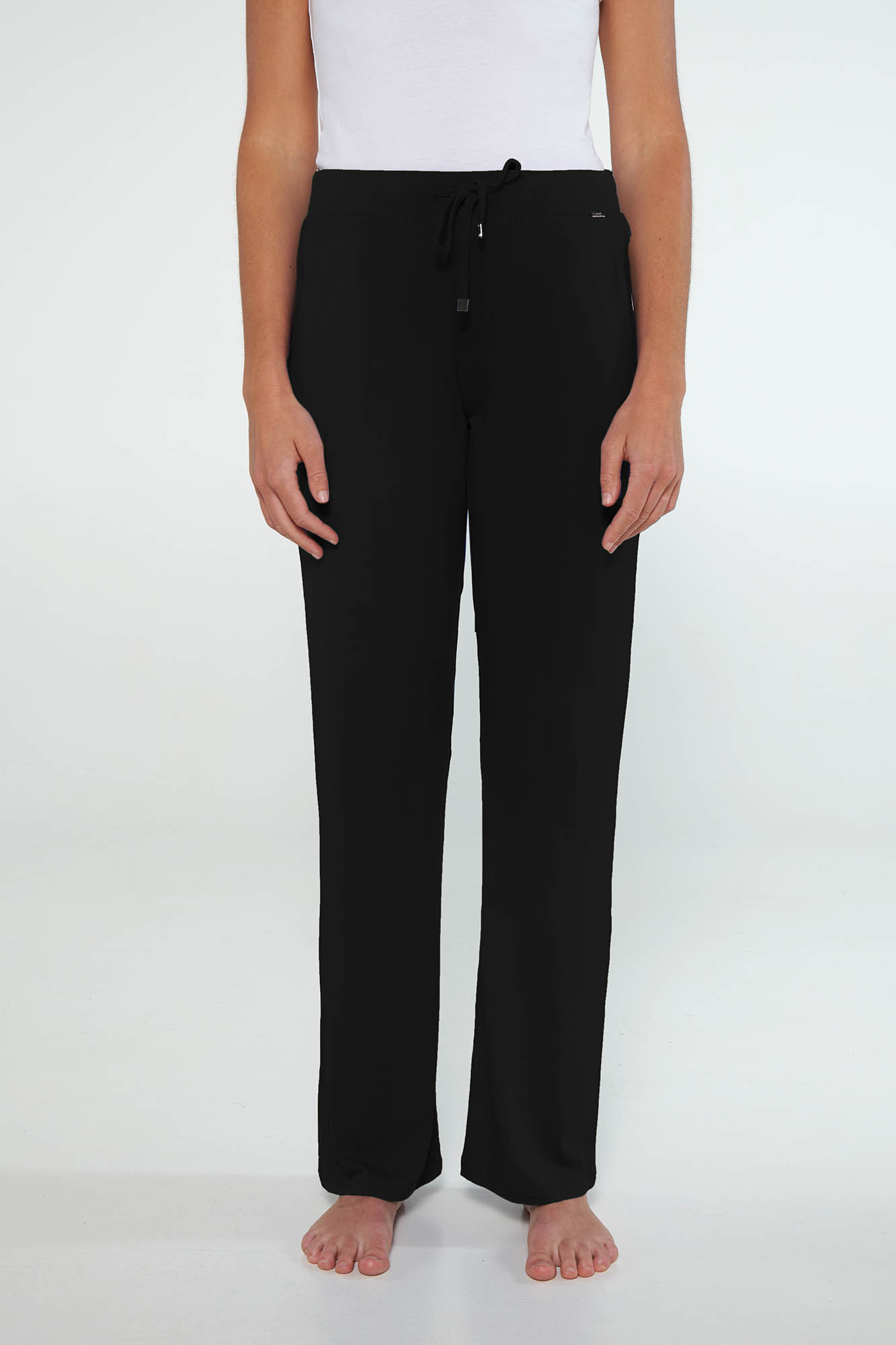 Vamp - Jednobarevné dámské kalhoty 20210 - Vamp black XL