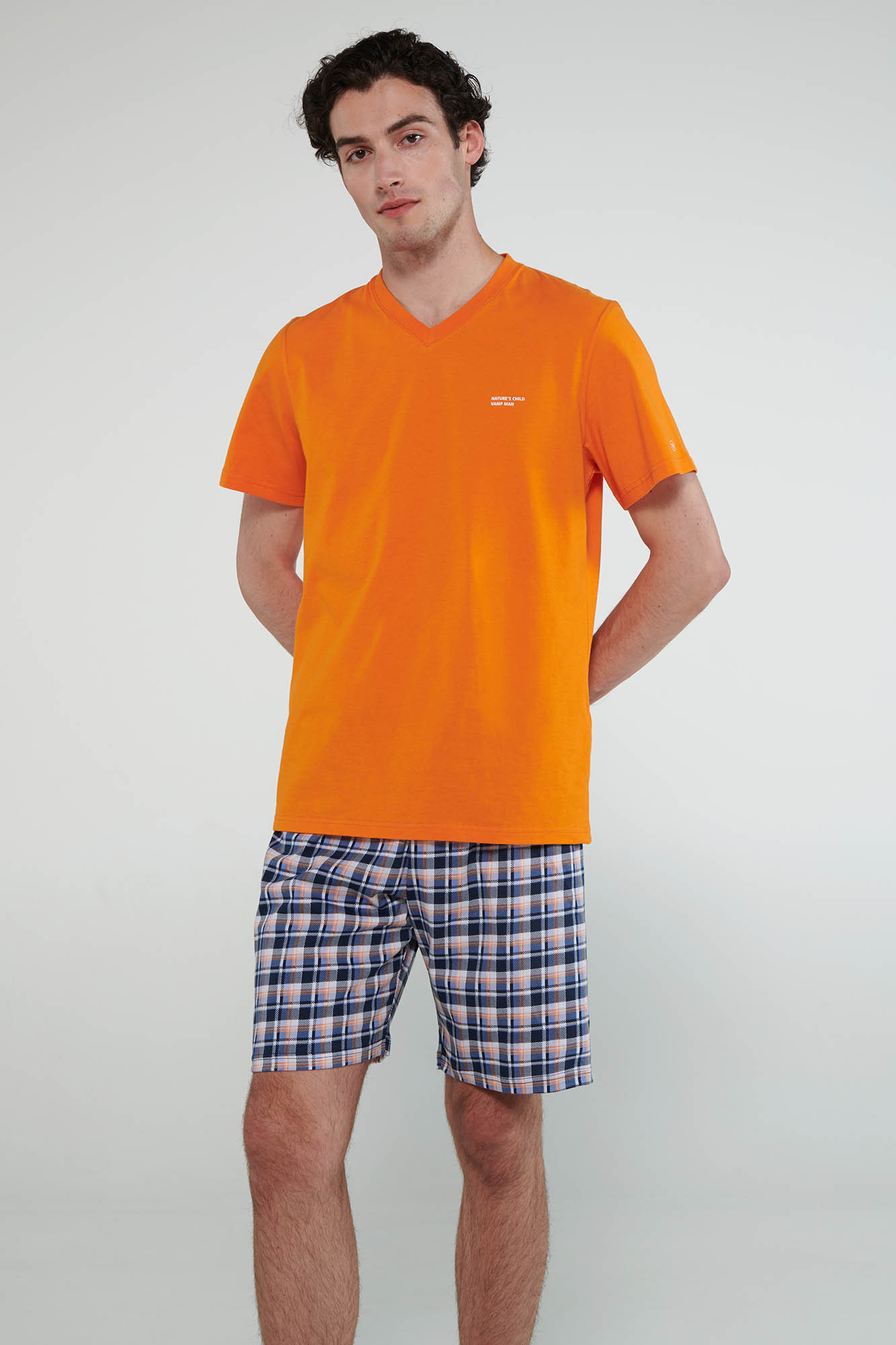 Vamp - Pyžamo s krátkými rukávy 20620 - Vamp orange russet M