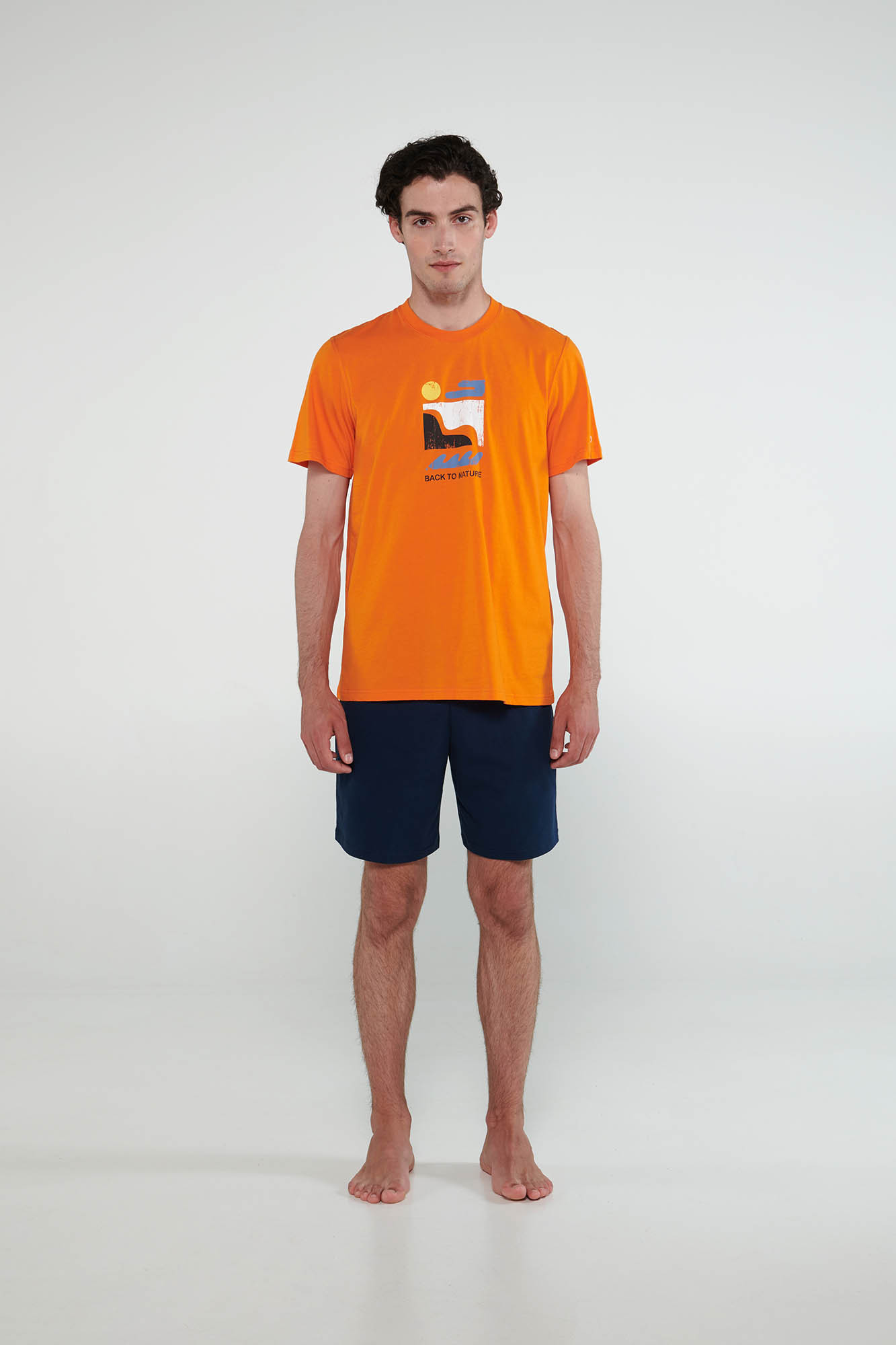 Vamp - Pyžamo s krátkými rukávy 20623 - Vamp orange russet M