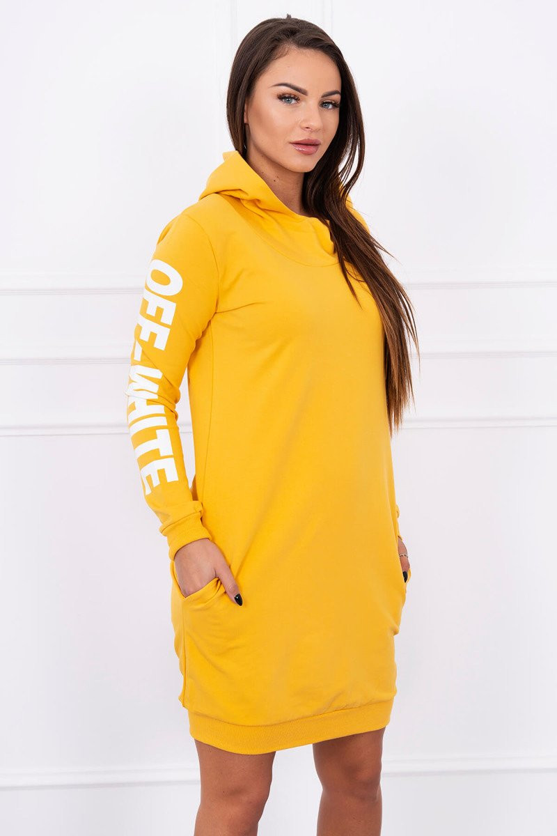 Šaty Off White mustard UNI