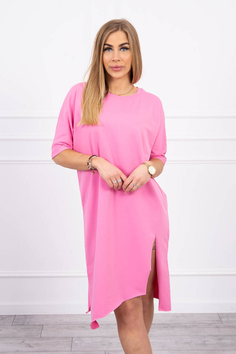 Sukienka oversize jasno różowa UNI