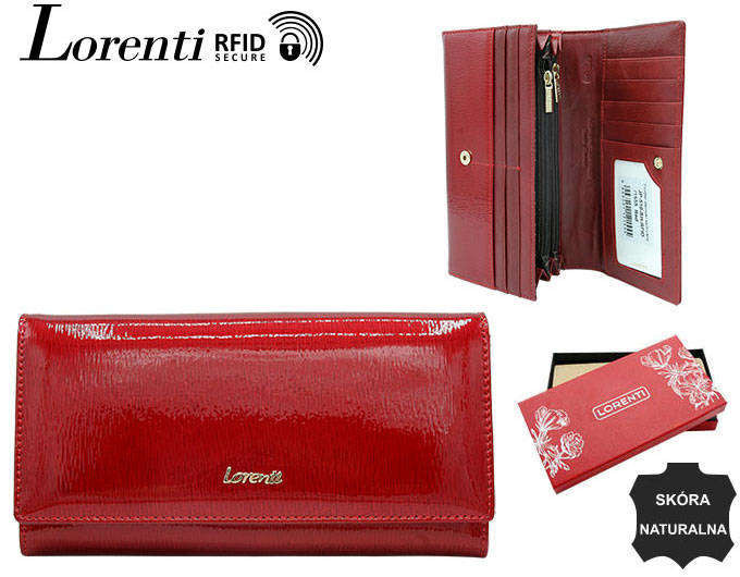Dámské peněženky Dámská kožená peněženka JP 510 SH RFID R červená jedna velikost