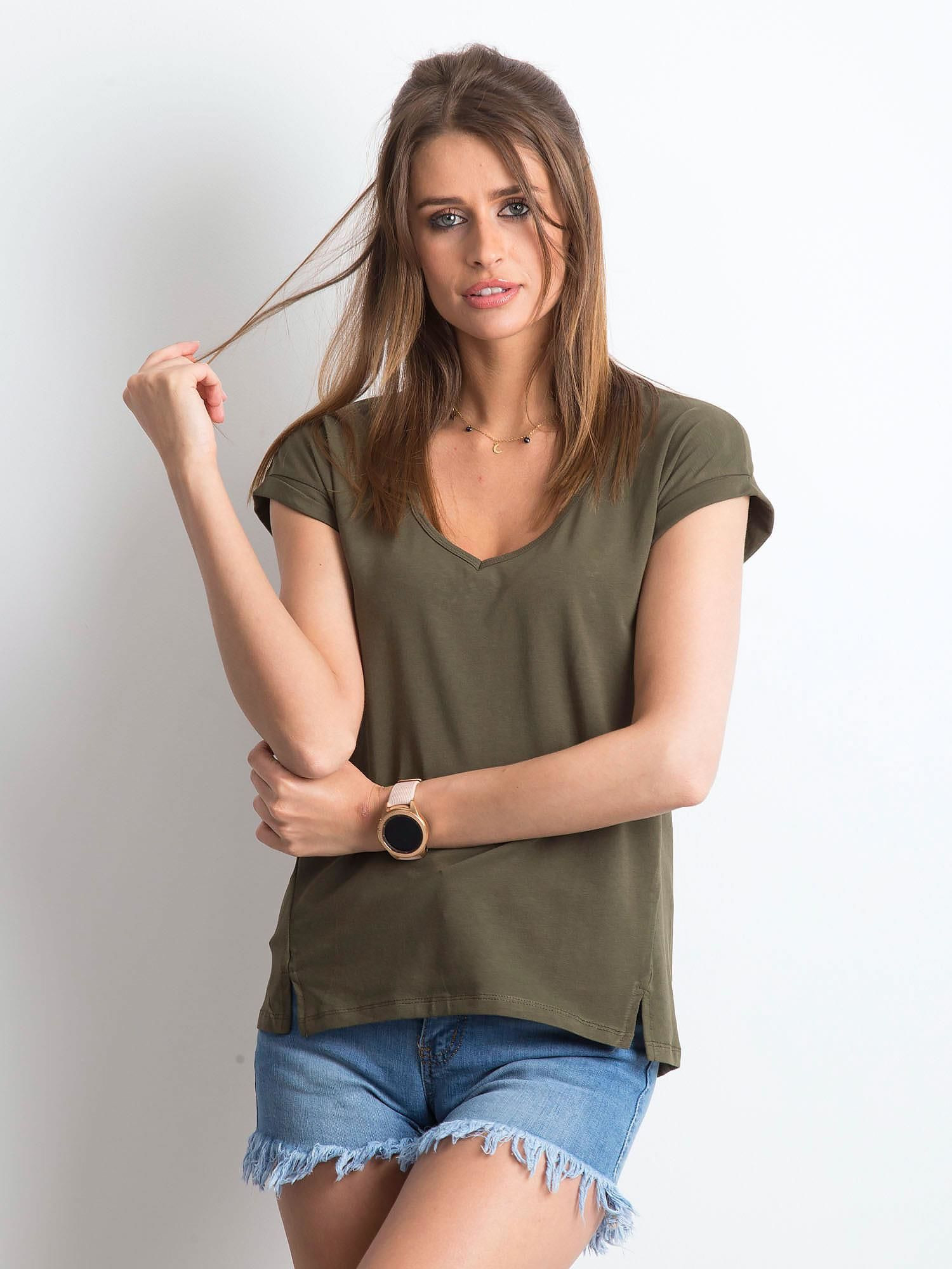 Tričko RV TS 4839.21P khaki S