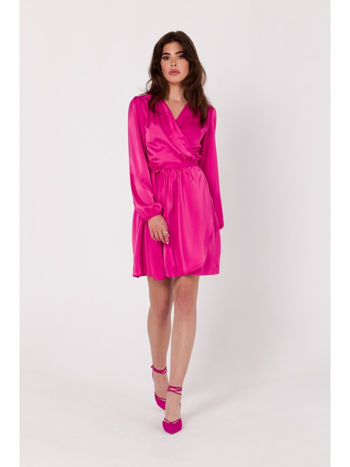 K175 Rozšířené šaty - růžové EU L/XL