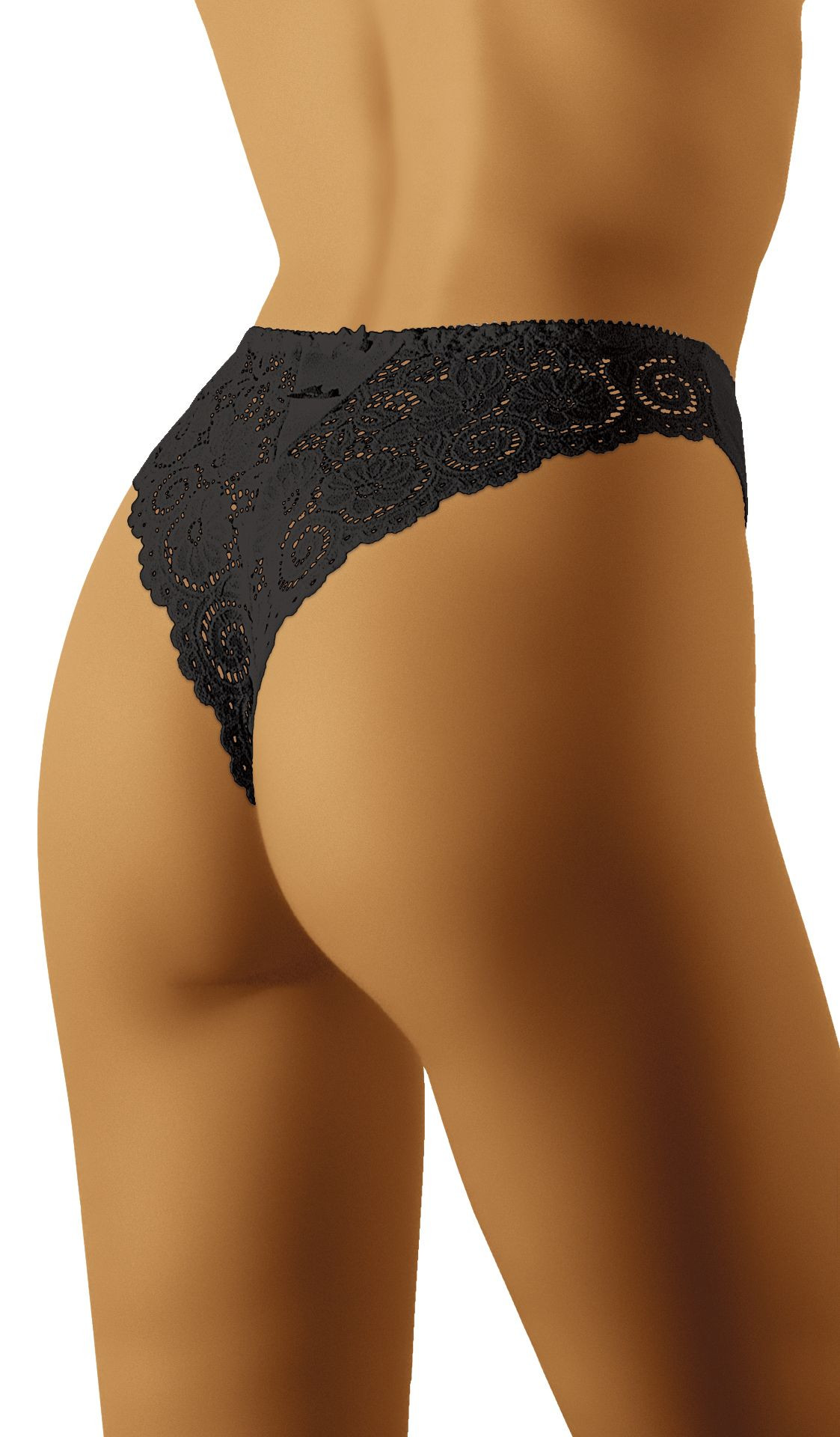 Dámská tanga Bolero Black - Wol-Bar L