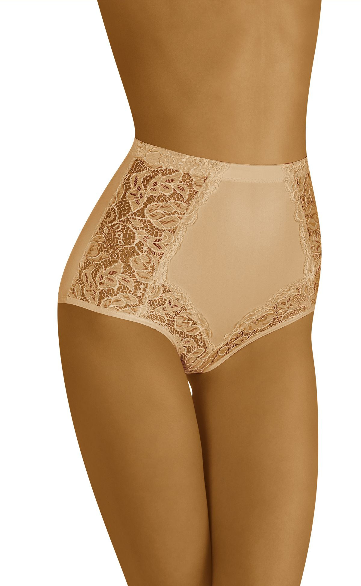 Dámské kalhotky Eleganta Beige - Wol-Bar S