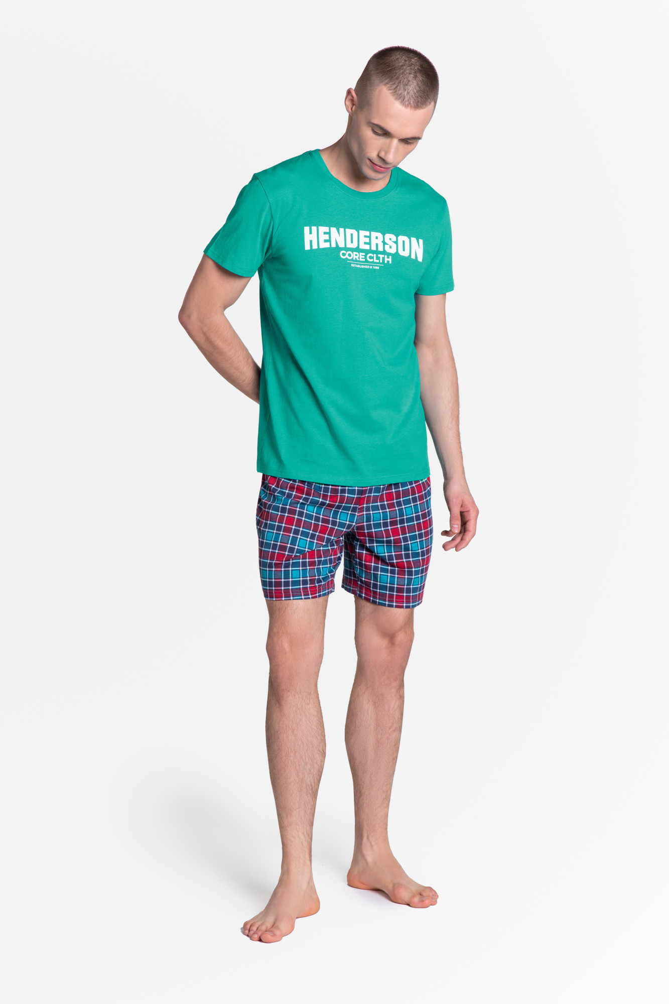 Pyžamo Lid 38874-69X Zelená/modrá - Henderson M