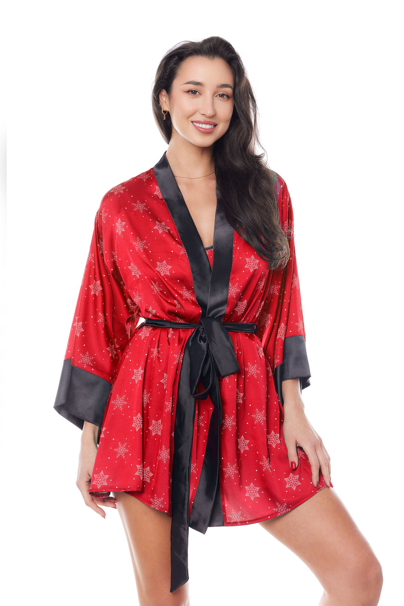 Aster Robe Červené negližé - Anais L/XL