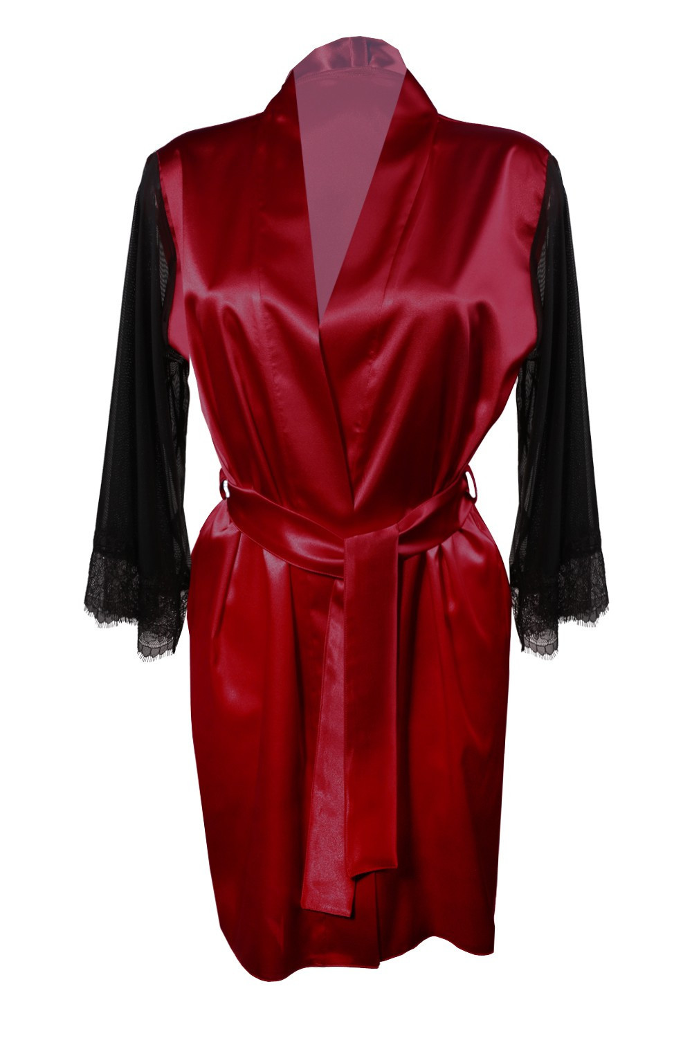 DKaren Housecoat Bonnie Crimson 2XL Crimson