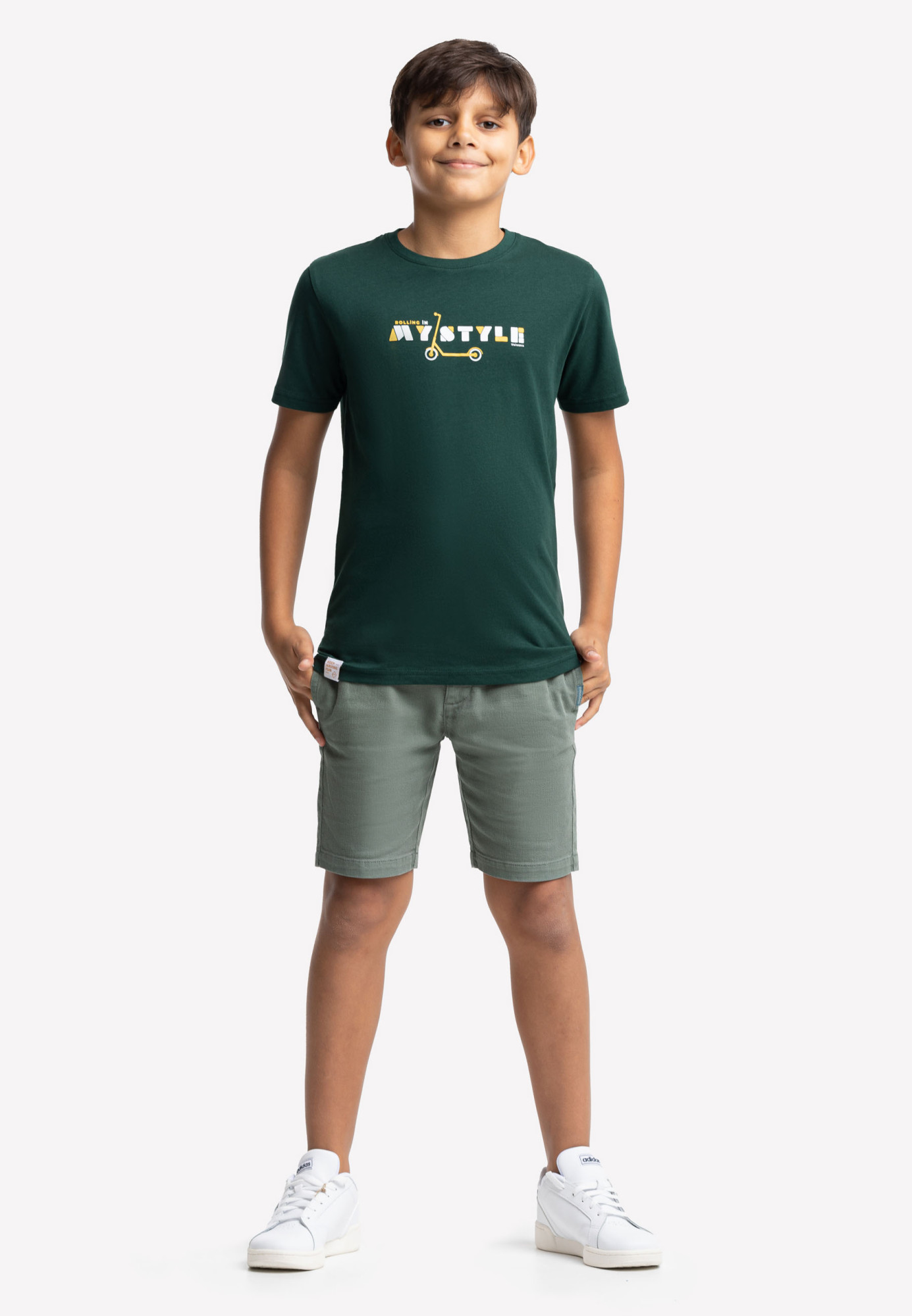 Volcano Regular T-Shirt T-Scooter Junior B02417-S22 Green Dark 146/152