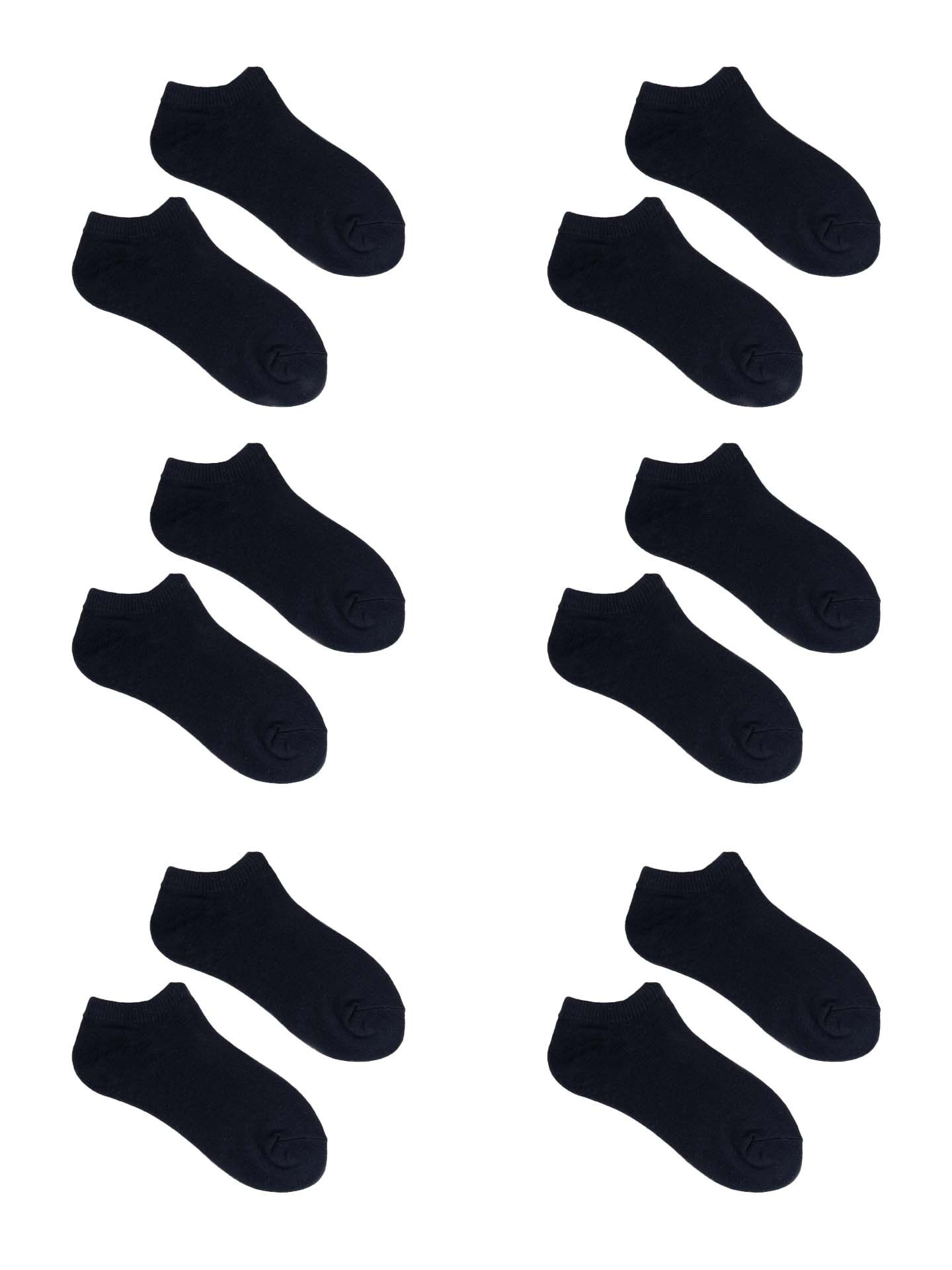 Bavlněné ponožky Yoclub Basic Ankle 6-pack SKS-0088U-3400 Black 31-34
