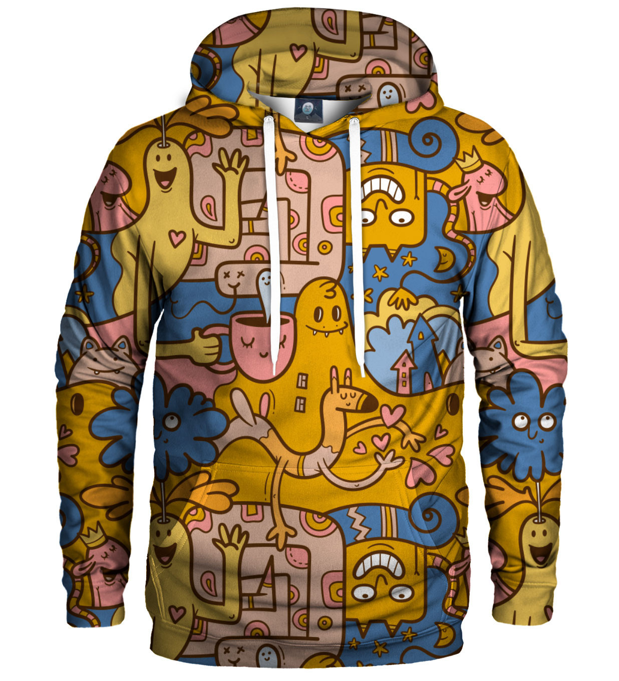 Aloha From Deer Super-Duper Hoodie H-K AFD880 Yellow S