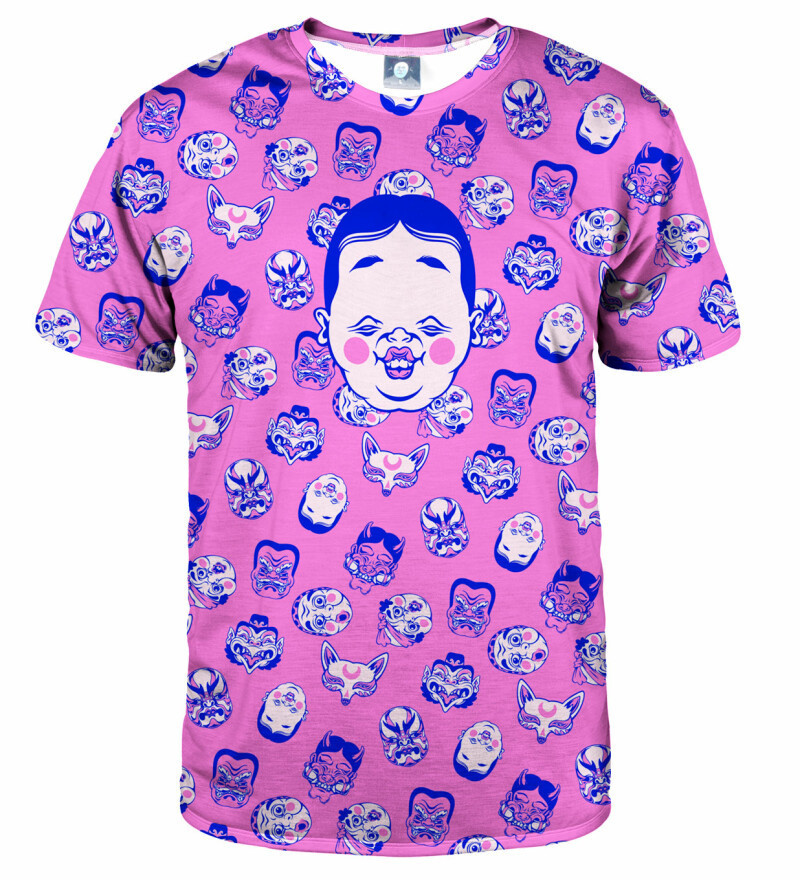 Aloha From Deer Kabuki Mask Pink T-Shirt TSH AFD927 Pink S