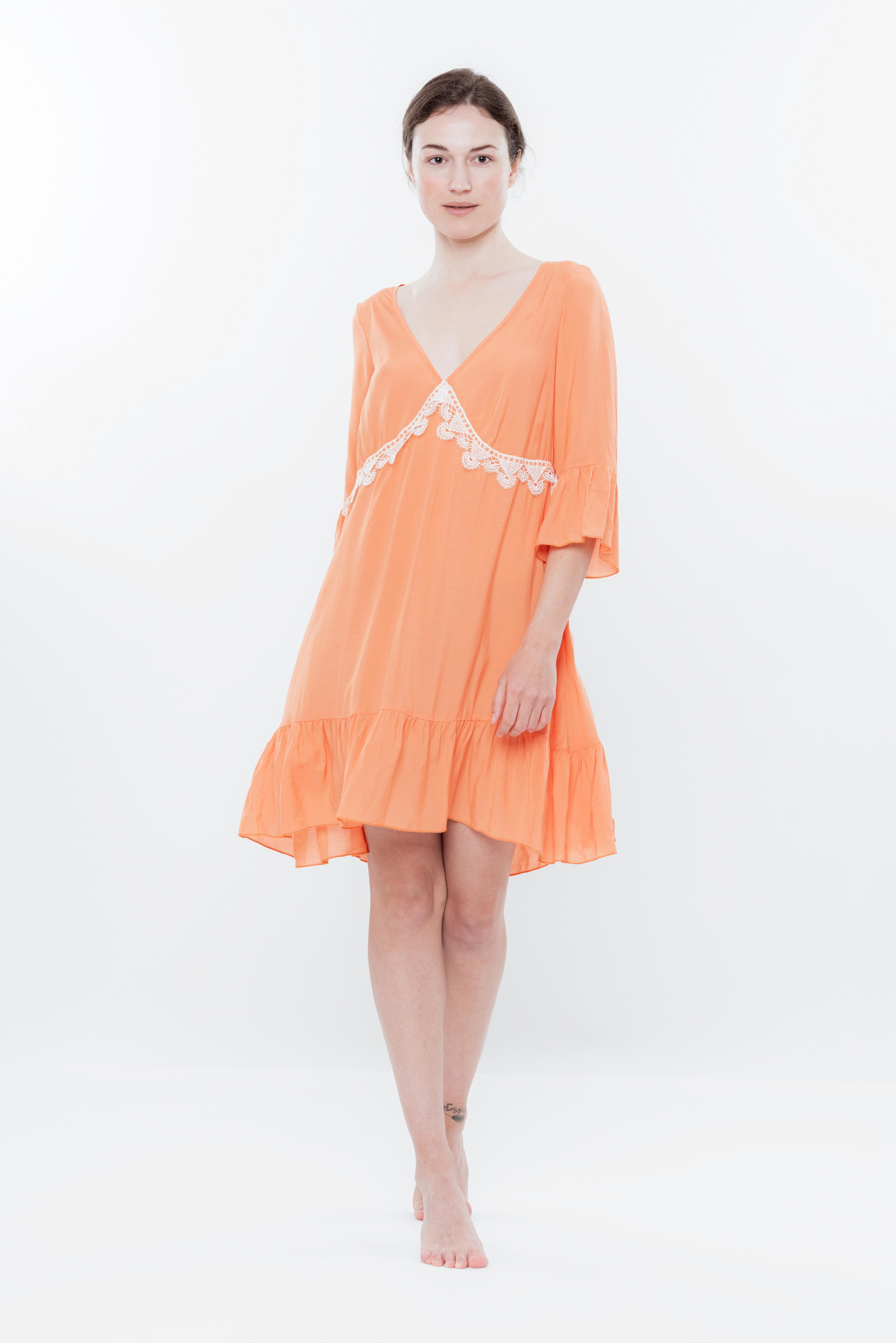 Effetto Dress 0129 Oranžová L