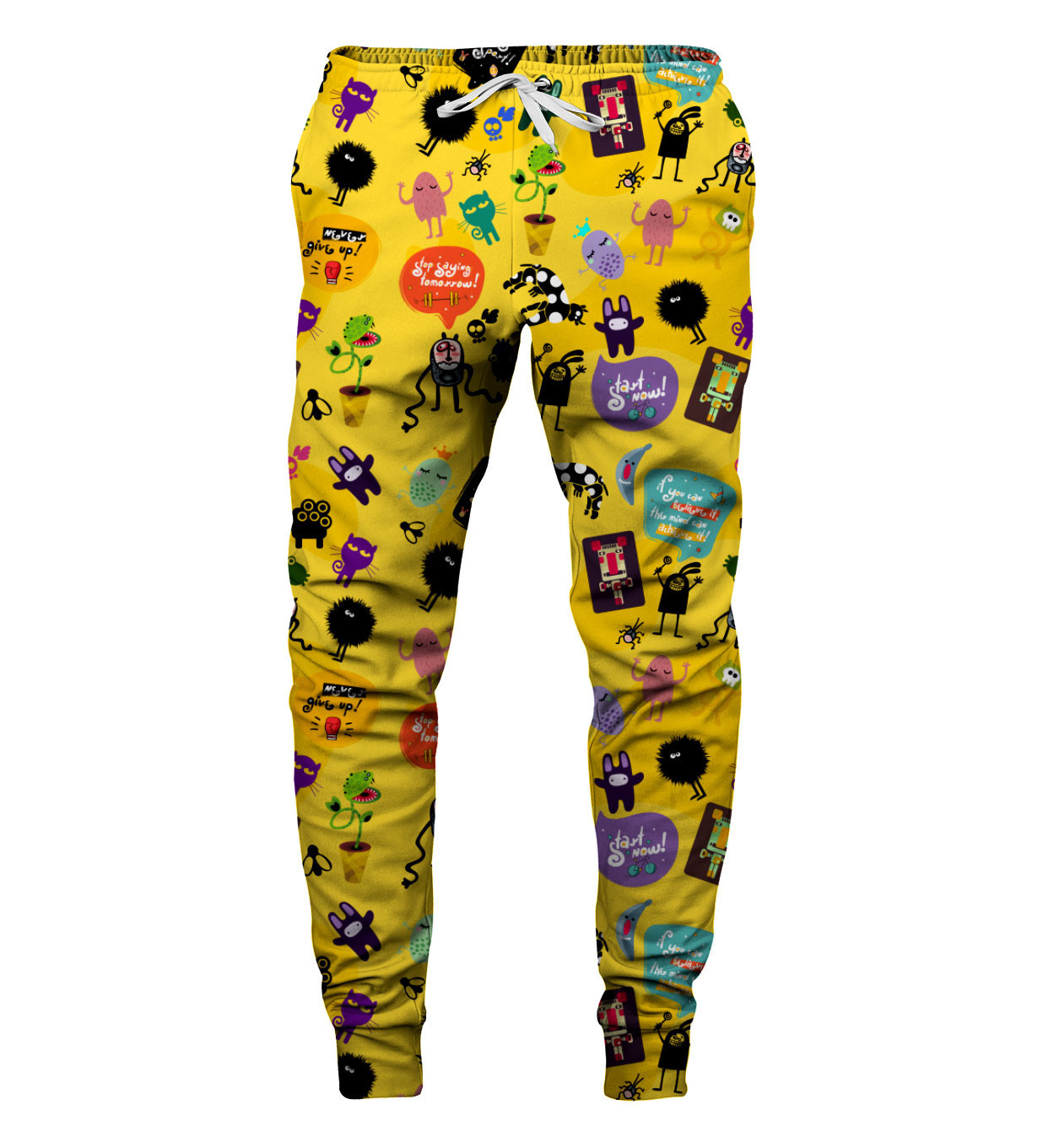 Aloha From Deer Motivational Monsters Tepláky SWPN-PC AFD902 Yellow XL