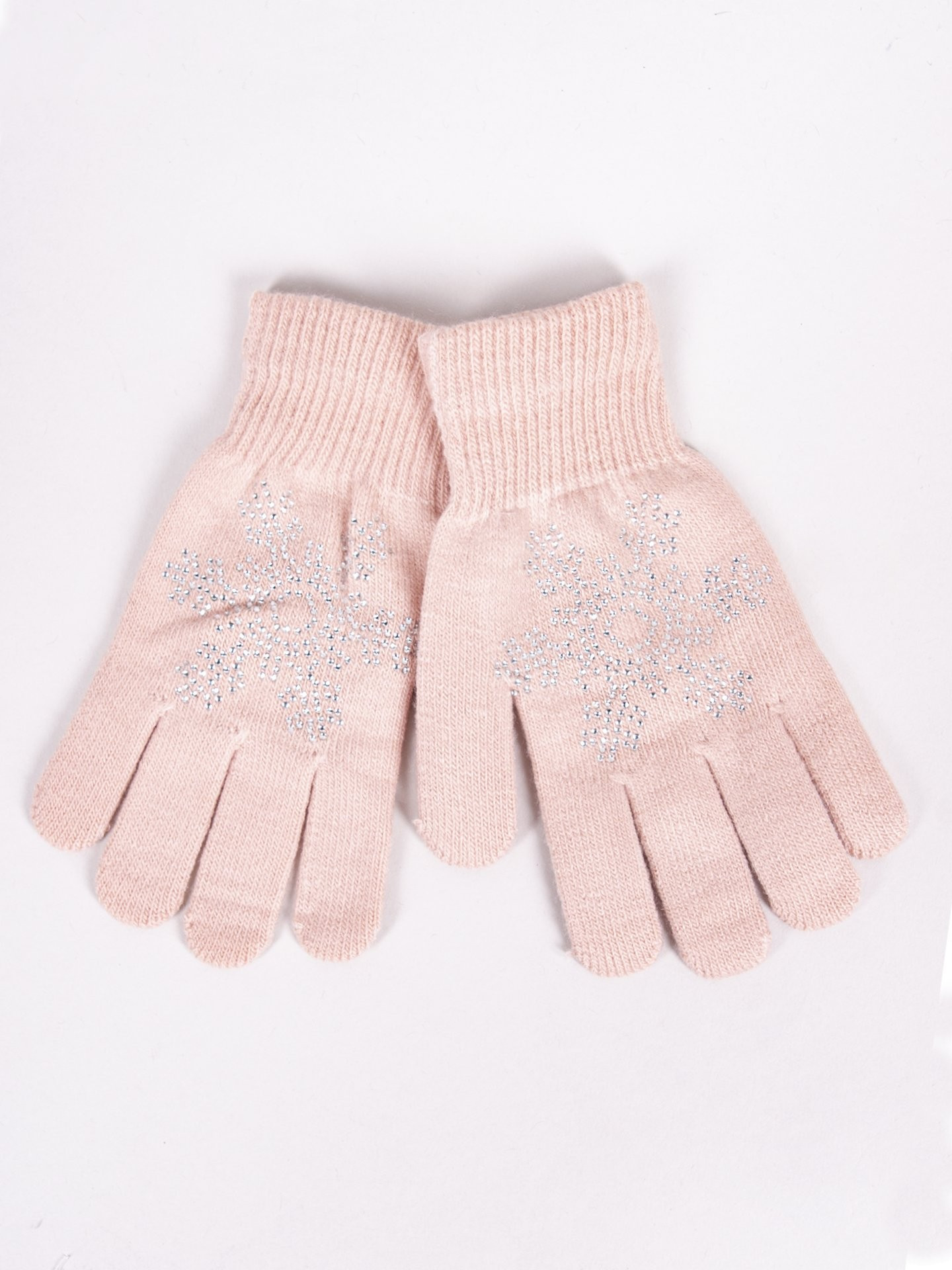 Dívčí pětiprsté rukavice Yoclub s tryskami RED-0216G-AA50-012 Pink 18