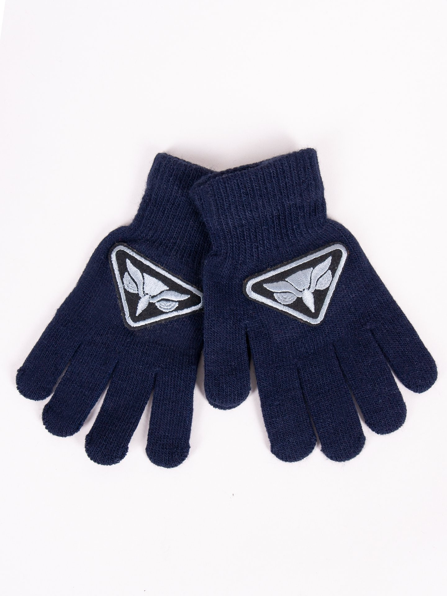 Chlapecké pětiprsté rukavice Yoclub RED-0233C-AA5B-003 námořnická modrá 18