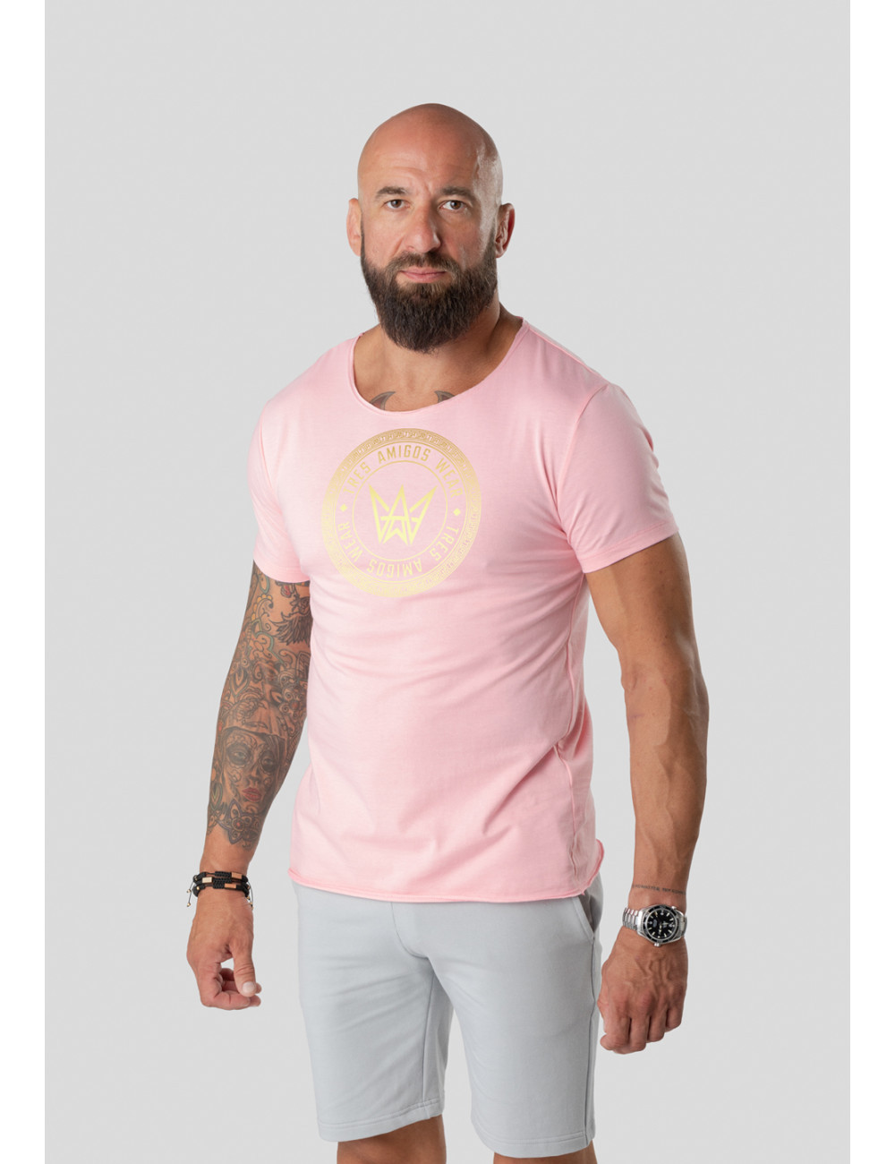 TRES AMIGOS WEAR tričko Official Warrior Pink XL