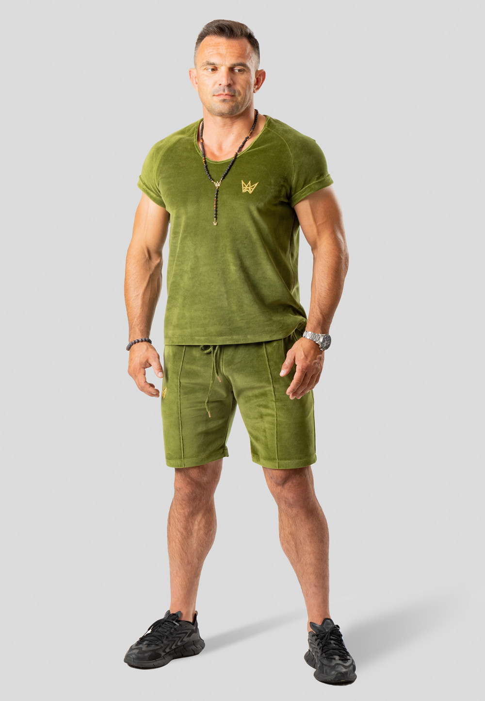 TRES AMIGOS WEAR Set W011-SKK-KKR Olive Green XL