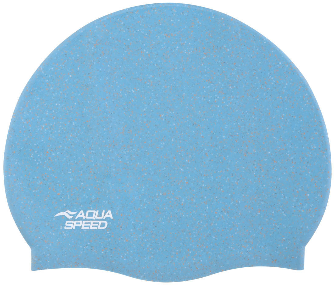 AQUA SPEED Plavecká čepice Reco Light Blue Pattern 02 L/XL