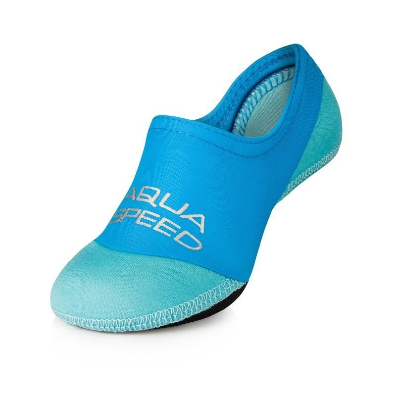 AQUA SPEED Ponožky na plavání Neo Blue Pattern 02 22-23