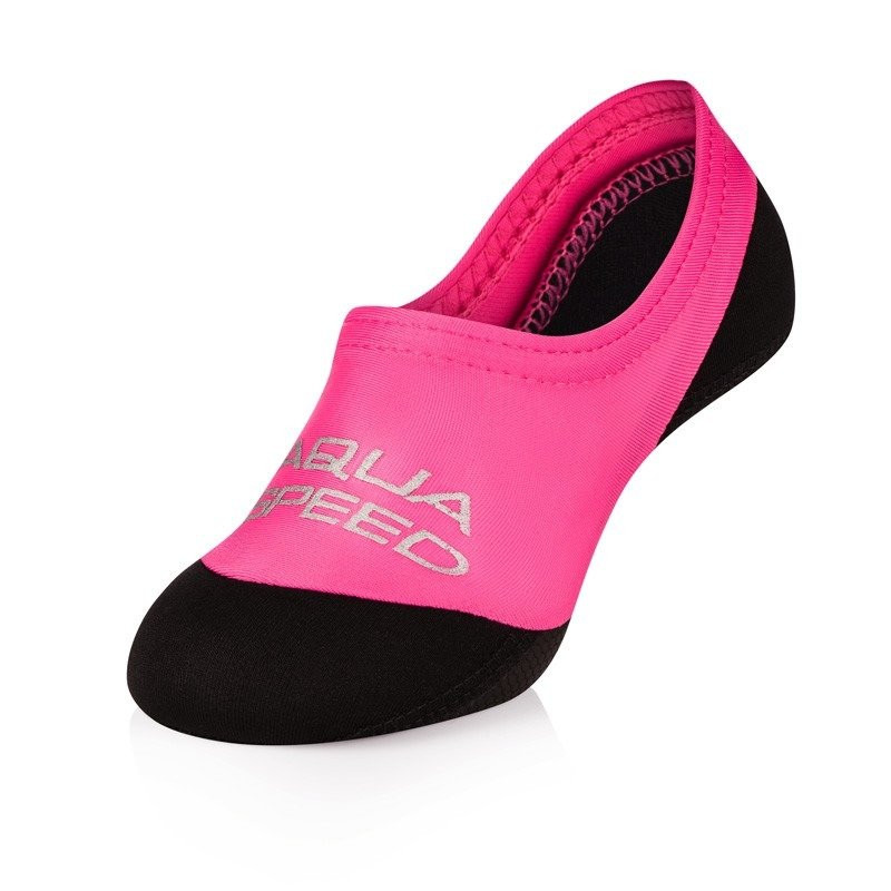 AQUA SPEED Ponožky na plavání Neo Pink/Black Pattern 03 20-21
