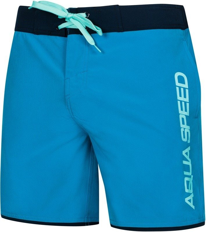 AQUA SPEED Plavecké šortky Evan Navy Blue/Blue Pattern 42 S