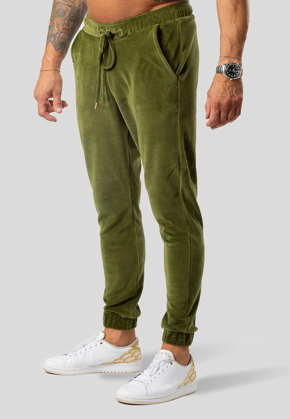 TRES AMIGOS WEAR Kalhoty W011-SDS Olive Green M