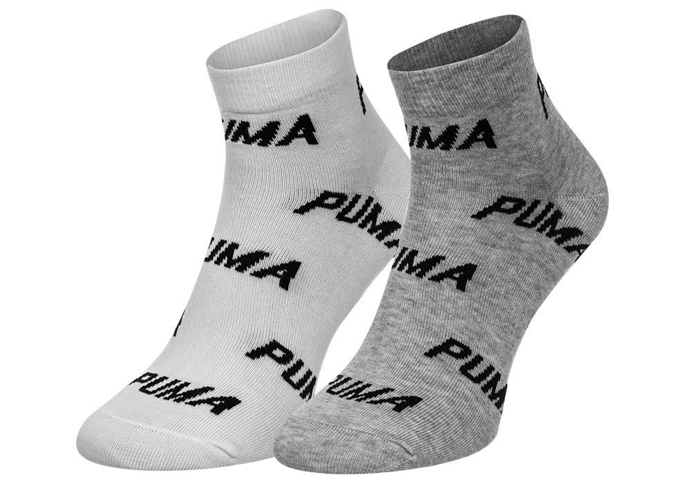 Puma 2Pack Ponožky 907948 Grey/White 39-42