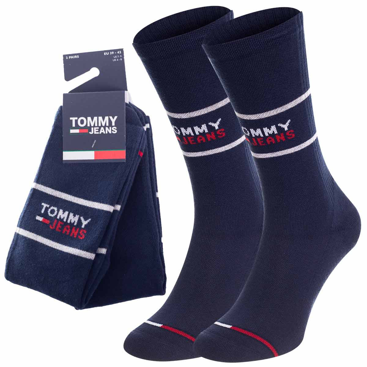 Ponožky Tommy Hilfiger Jeans 2Pack 701218704002 Navy Blue 43-46
