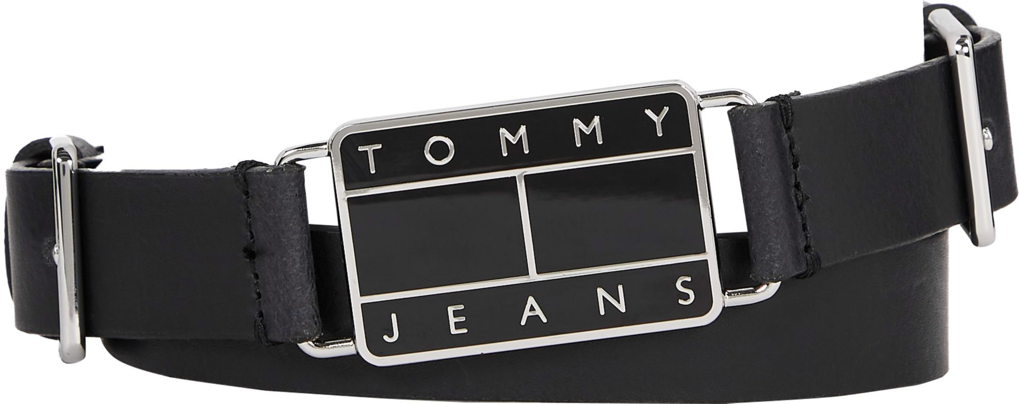 Opasek Tommy Hilfiger Jeans AW0AW127490GJ Black 85