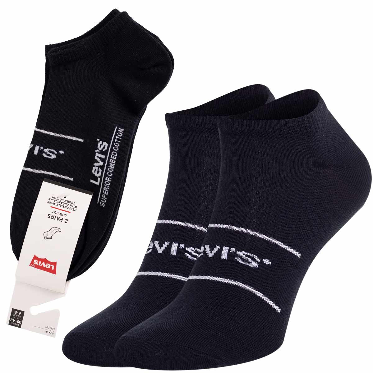Ponožky Levi's 701203953006 Black 43-46
