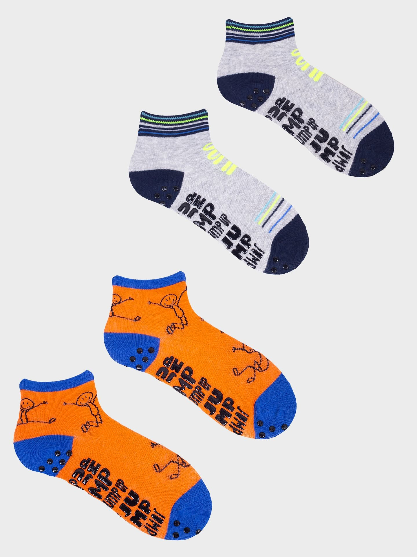 Yoclub Trampolínové ponožky 2-pack SKS-0021C-AA0A-002 Vícebarevné 27-30
